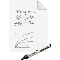 Rouleau de 25 feuilles statiques Magic-Chart blanc uni