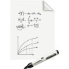 Rouleau de 25 feuilles statiques Magic-Chart blanc uni