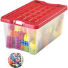 Boite de rangement en polypropylène 9,2L rouge