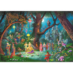 Puzzle en bois d'environ 100 pièces, le mariage d'une fée