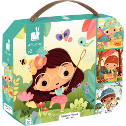 Boite de 4 puzzles progressifs, les 4 saisons