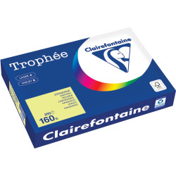 Paquet de 250 feuilles format A3 160g jonquille CLAIREFONTAINE