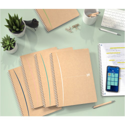 Cahier à reliure intégrale 180 pages TOUAREG format A5, séyès, couvert