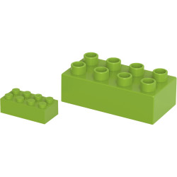 Carton de 1000 briques de construction BIOBUDDI SMALL