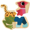 Lot de 6 puzzles magnétiques MIXANIMO, 24 pièces