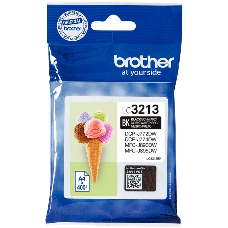 Brother GLACE cartouche jet d'encre noire haute capacité authentique (