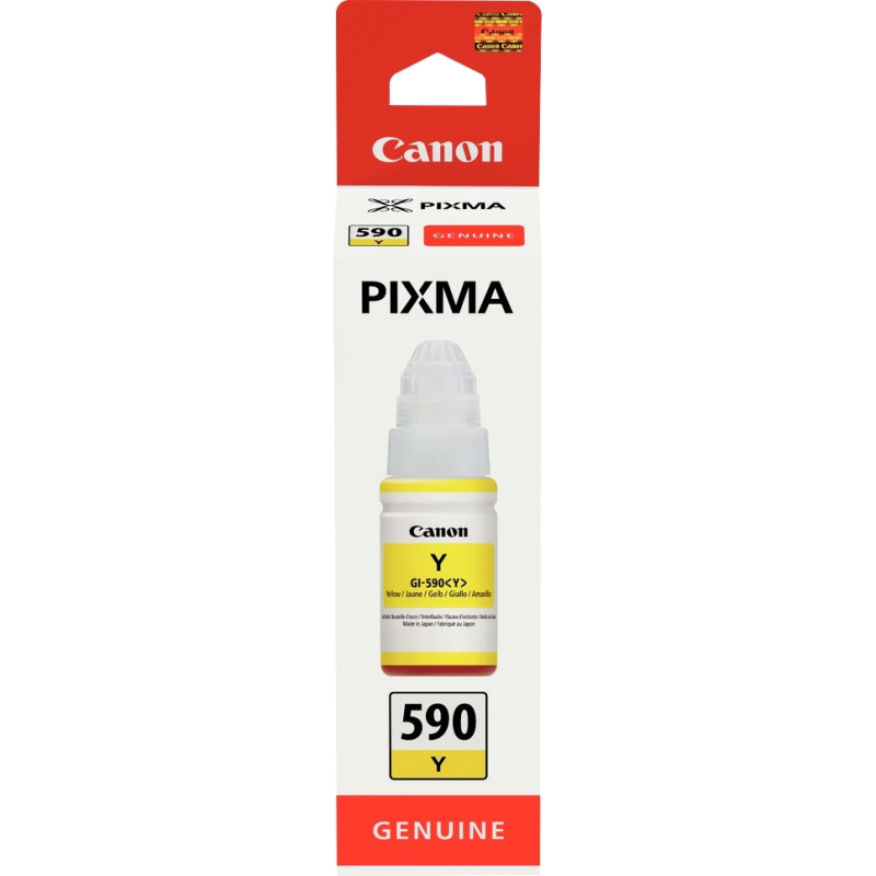 Canon 590 flacon d'encre jaune authentique (GI590Y)