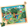 Lot de 4 puzzles à cadre en bois 15 pièces, les saisons