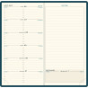 Agenda semainier Sésame 9x17,5cm bleu