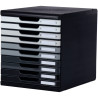 Module 10 tiroirs MODULO noir/gris