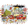 Puzzle d'observation 76 pièces, les pompiers